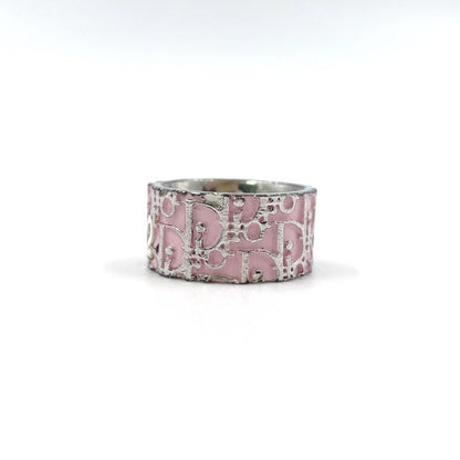 Christian Dior Trotter Metal Silver X White X Light Pink Ring
