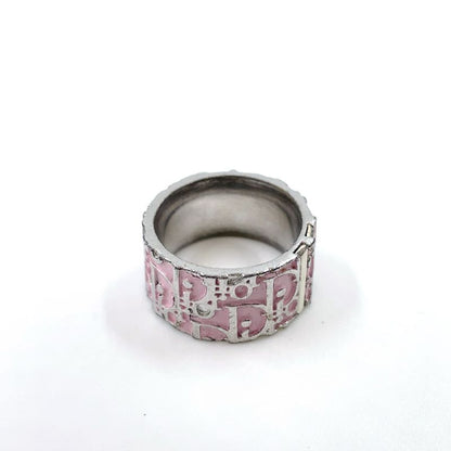 Christian Dior Trotter Metal Silver X White X Light Pink Ring
