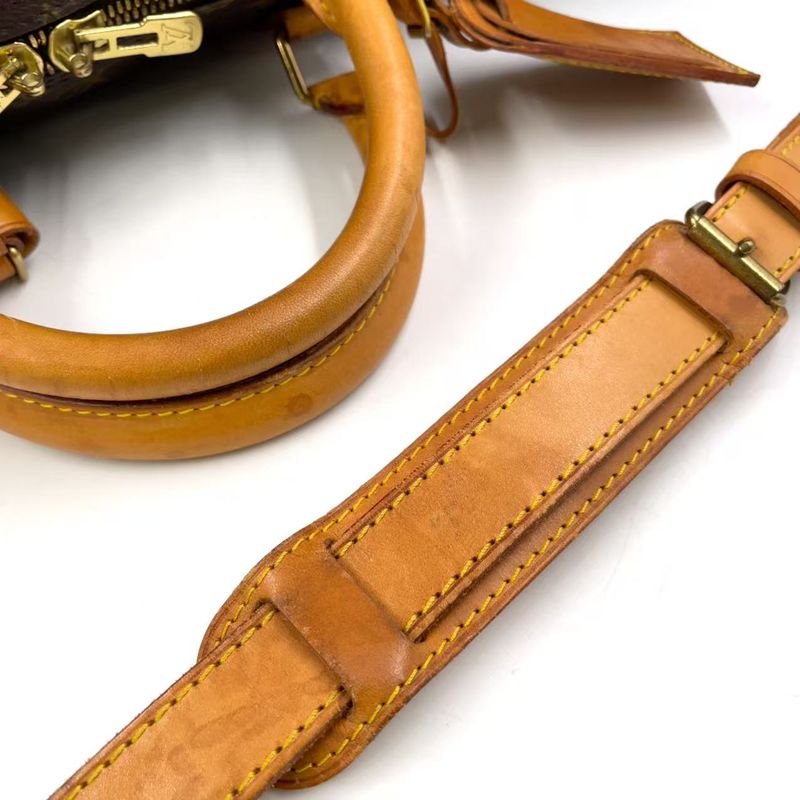 Louis Vuitton Keepall Bandoliere 50 Monogram Leather X PVC Brown Boston Bag