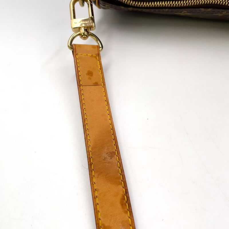 Louis Vuitton Keepall Bandoliere 50 Monogram Leather X PVC Brown Boston Bag