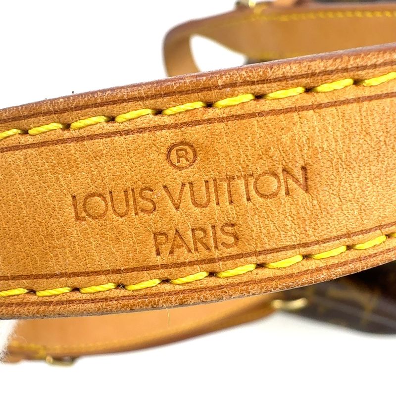 Louis Vuitton Noe Monogram Leather × PVC Brown Shoulder Bag Gold M42224