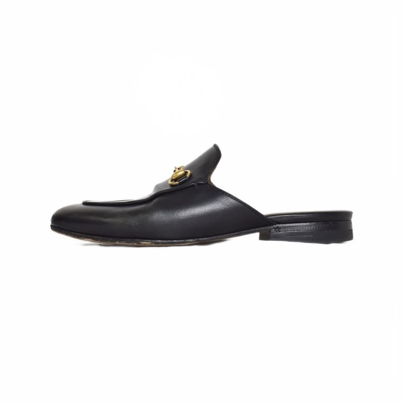 Gucci Princetown Horsebit Mule Loafers 36 Black 423513 AA