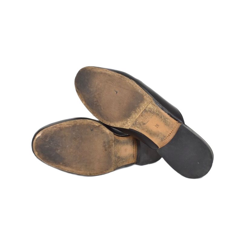 Gucci Princetown Horsebit Mule Loafers 36 Black 423513 AA