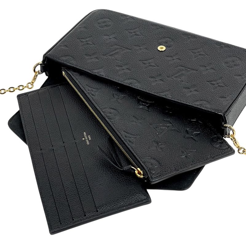 Louis Vuitton Pochette Félicie 2WAY Chain Wallet Shoulder Bag Monogram Empreinte