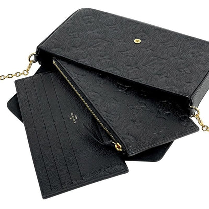 Louis Vuitton Pochette Félicie 2WAY Chain Wallet Shoulder Bag Monogram Empreinte