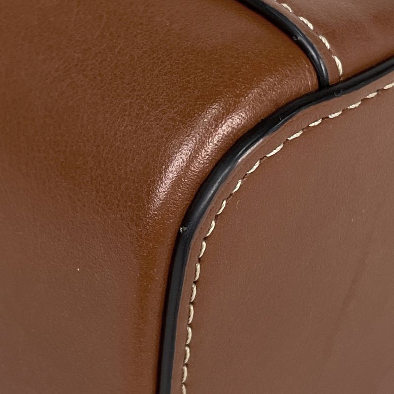 Celine Mini Vanity Case Cuir Triomphe 2WAY Shoulder Bag Double Zipper Handbag