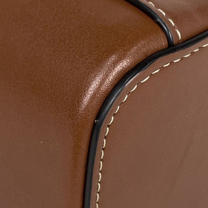 Celine Mini Vanity Case Cuir Triomphe 2WAY Shoulder Bag Double Zipper Handbag