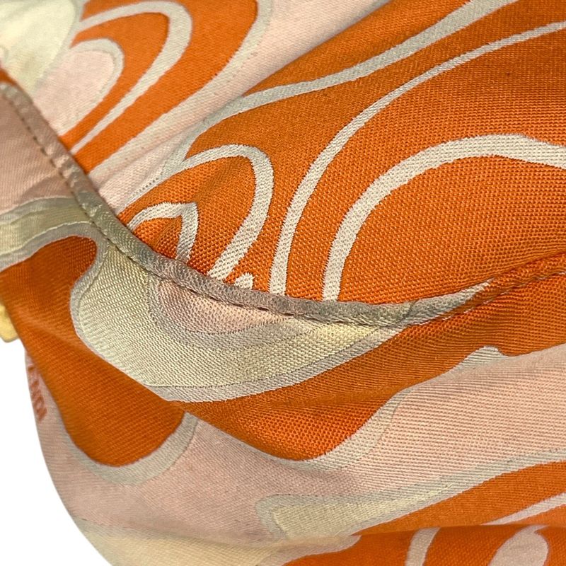 Fendi Zucca Logo Shoulder Bag Handbag One Shoulder Bag Fabric Orange 26725
