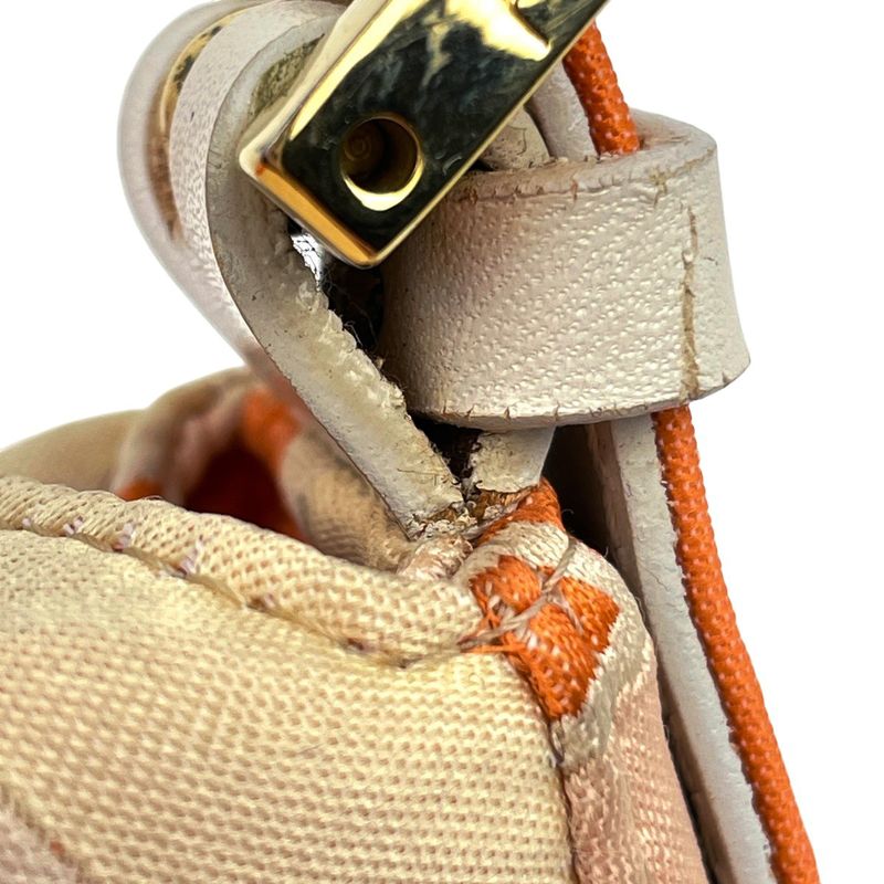 Fendi Zucca Logo Shoulder Bag Handbag One Shoulder Bag Fabric Orange 26725