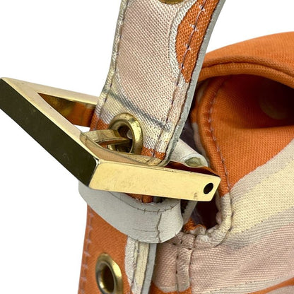 Fendi Zucca Logo Shoulder Bag Handbag One Shoulder Bag Fabric Orange 26725