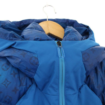 Louis Vuitton Heat Reactive Puffer Monogram Down Jacket 48 Blue Rm221 M I64
