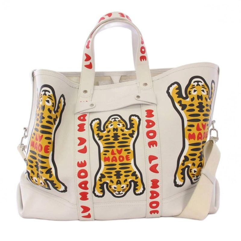 Louis Vuitton Nigo Trolley Bag Tote Bag Shoulder Bag 2 Way White M59366kh • OH