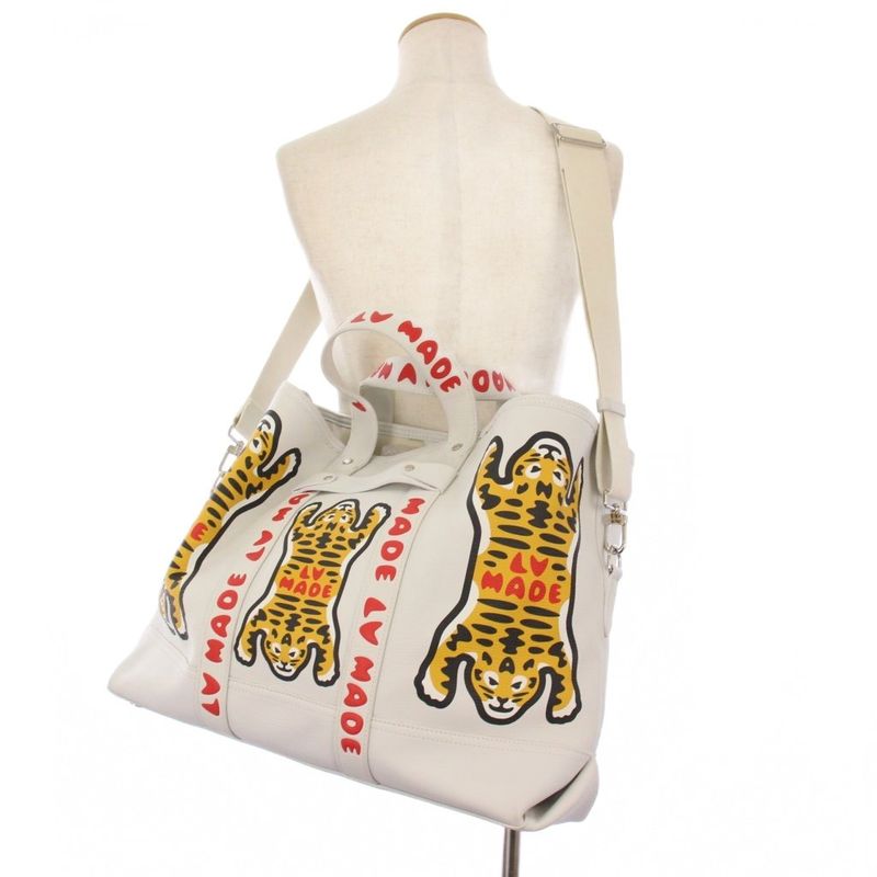 Louis Vuitton Nigo Trolley Bag Tote Bag Shoulder Bag 2 Way White M59366kh • OH