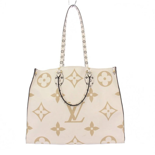Louis Vuitton Monogram Giant On The Go GM Tote Bag Khaki Cream M44571 KH • OH