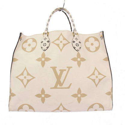 Louis Vuitton Monogram Giant On The Go GM Tote Bag Khaki Cream M44571 KH • OH