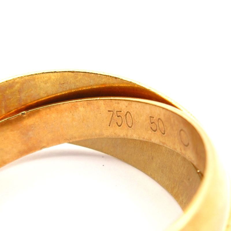 Cartier 3 Ring 50 Trinity 18K Three Color