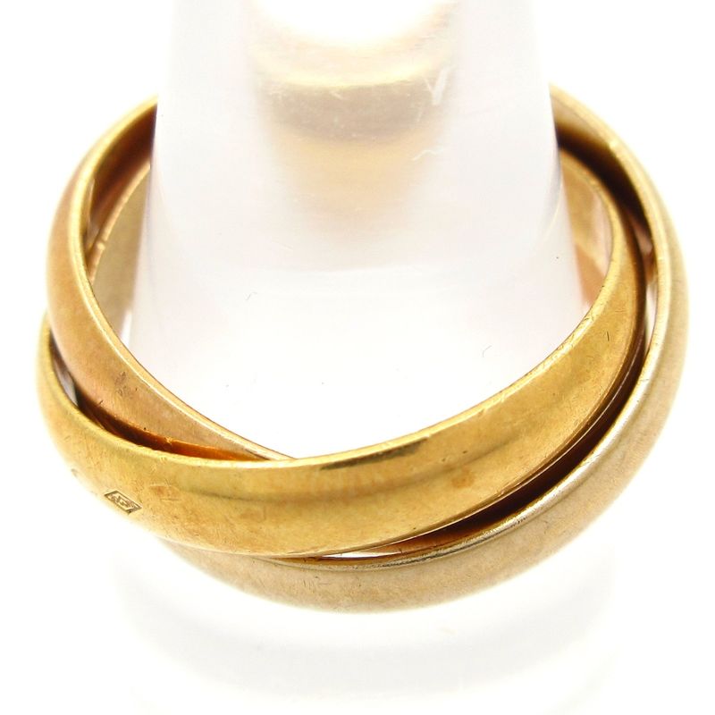 Cartier 3 Ring 50 Trinity 18K Three Color