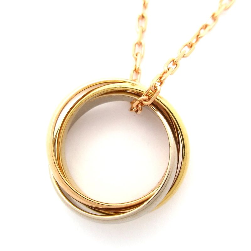 Cartier Necklace Baby Trinity 18K Three Color