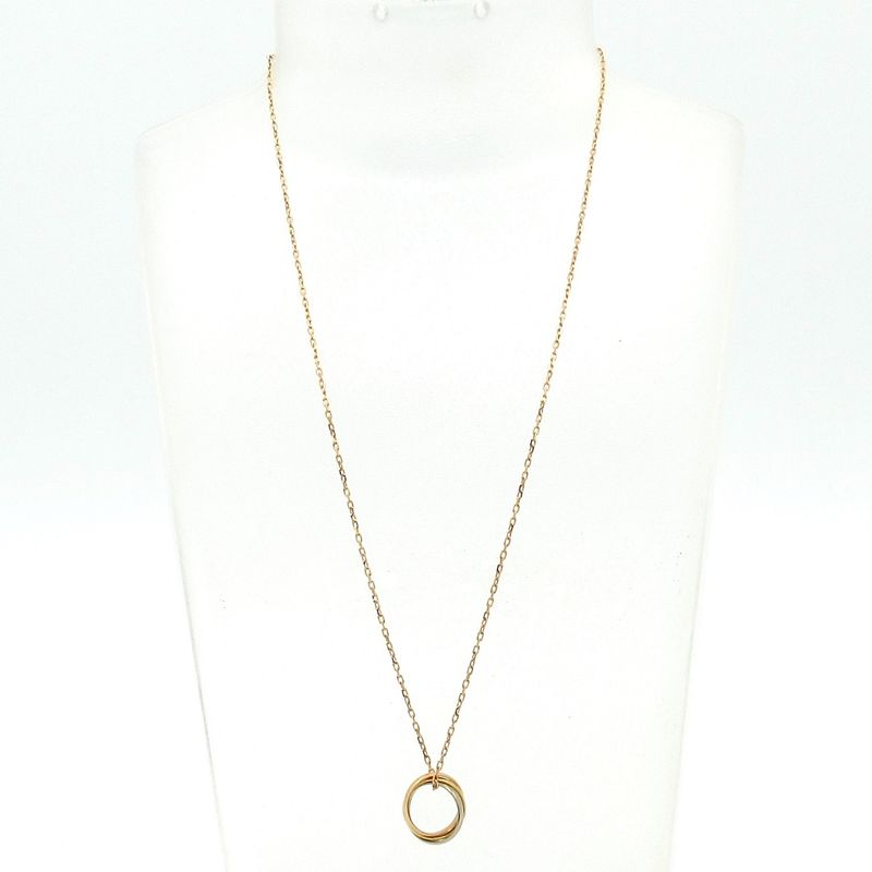 Cartier Necklace Baby Trinity 18K Three Color