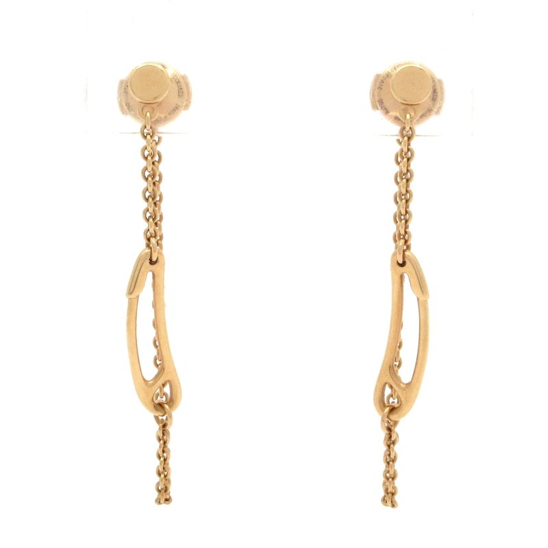 Hermes Earrings Chaine D'ancre Mini Punk 18K Pink Gold