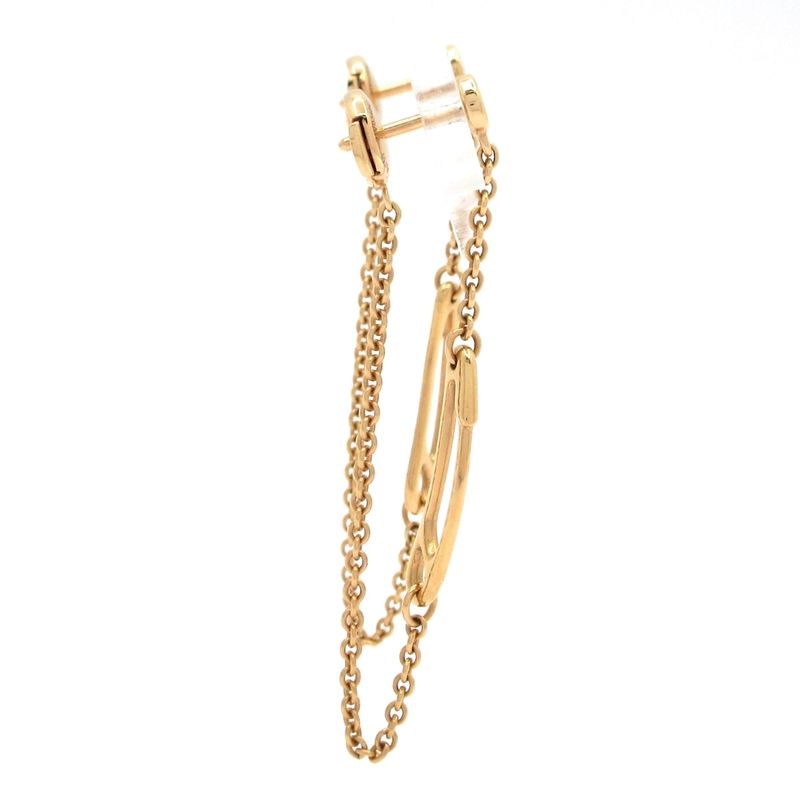 Hermes Earrings Chaine D'ancre Mini Punk 18K Pink Gold