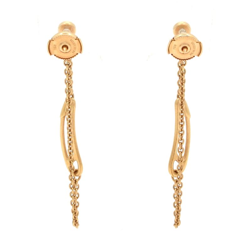 Hermes Earrings Chaine D'ancre Mini Punk 18K Pink Gold
