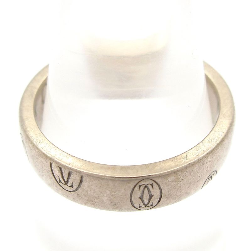 Cartier Ring 48 Happy Birthday 18K White Gold