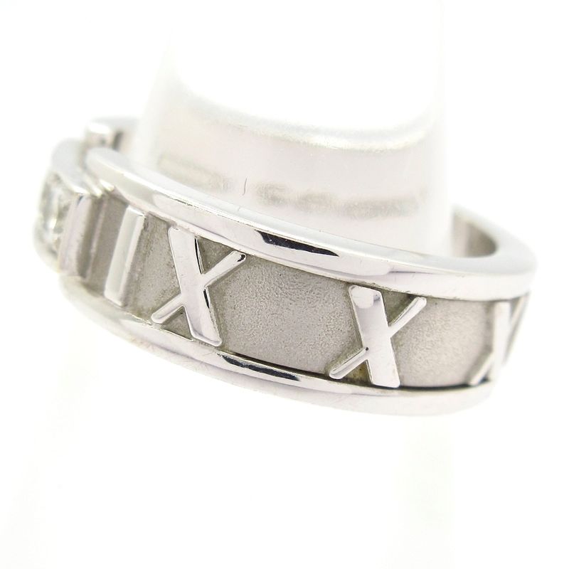 Tiffany & Co(tiffany & Co) Ring Atlas 18K White Gold X Diamond 3P Diamond