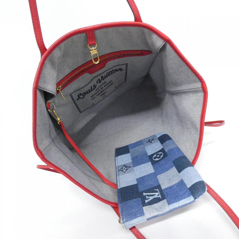 Louis Vuitton Denim Monogram Neverfull MM M44981 Bag