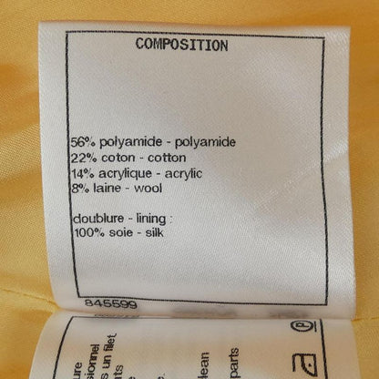 Chanel Size 36 Yellow Skirt