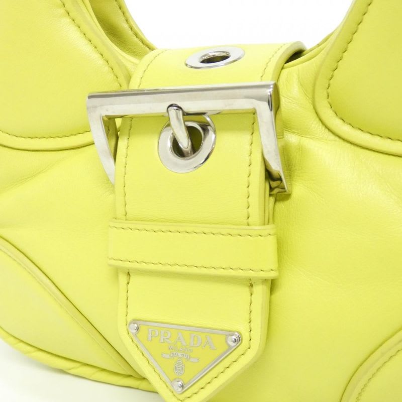 Prada 1 Ba381 Nappa Yellow Bag