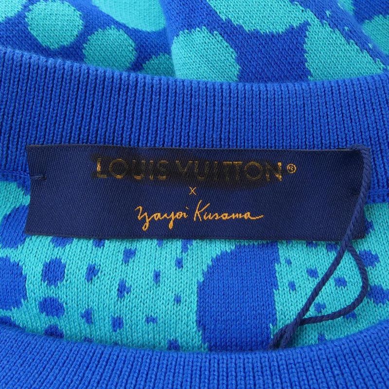 Louis Vuitton Lvyk All Over Pumpkin Crew Neck Hon38 Wjl4 Yayoi Kusama Knit