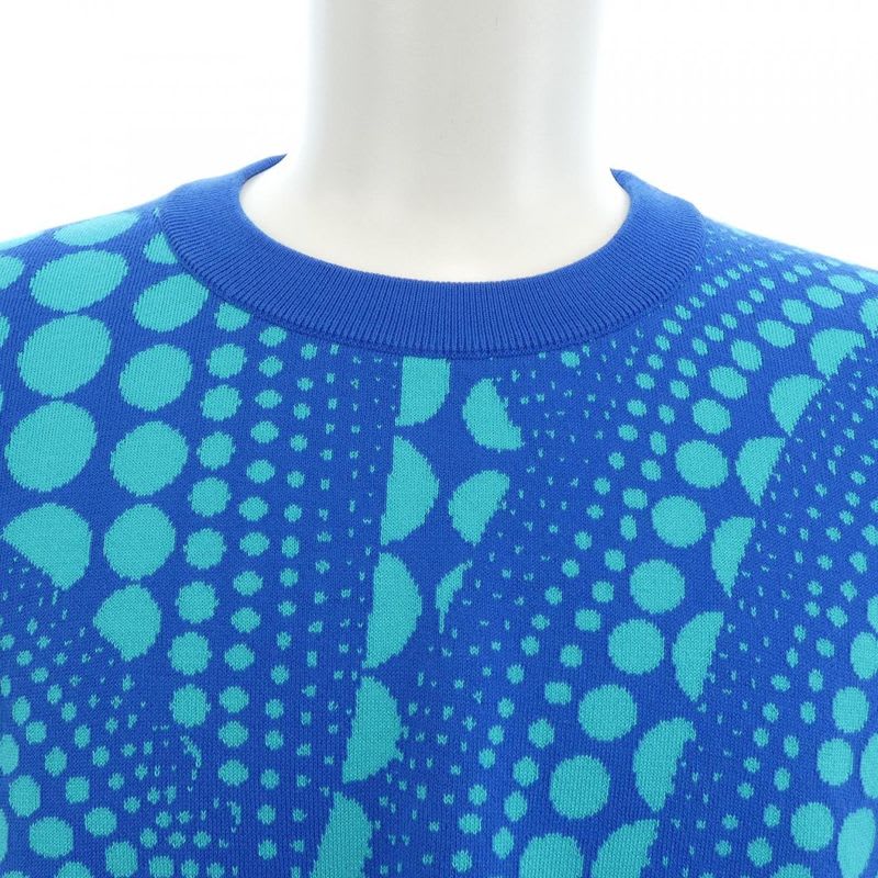 Louis Vuitton Lvyk All Over Pumpkin Crew Neck Hon38 Wjl4 Yayoi Kusama Knit