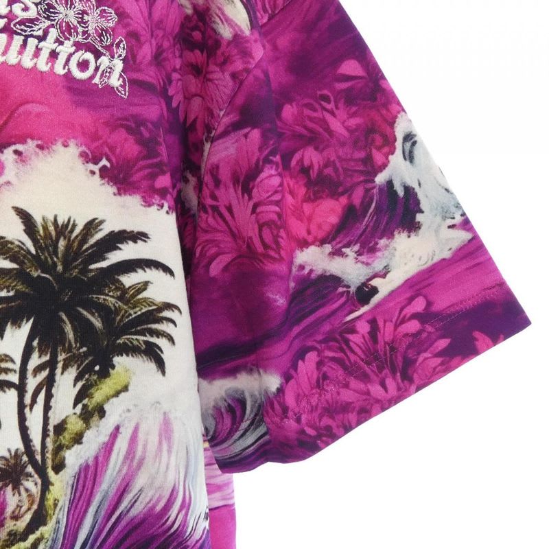 Louis Vuitton Printed Short Sleeve Cotton T-Shirt Hry 20 Wnpg