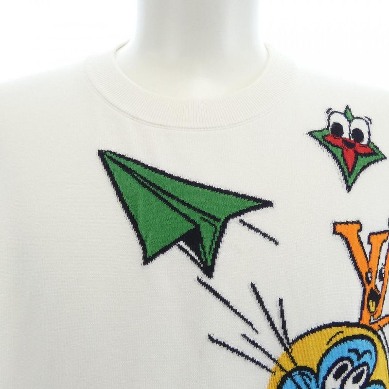 Louis Vuitton Monogram Comics Intarsia Short Sleeve Crew Neck Hon97wha0 Knit