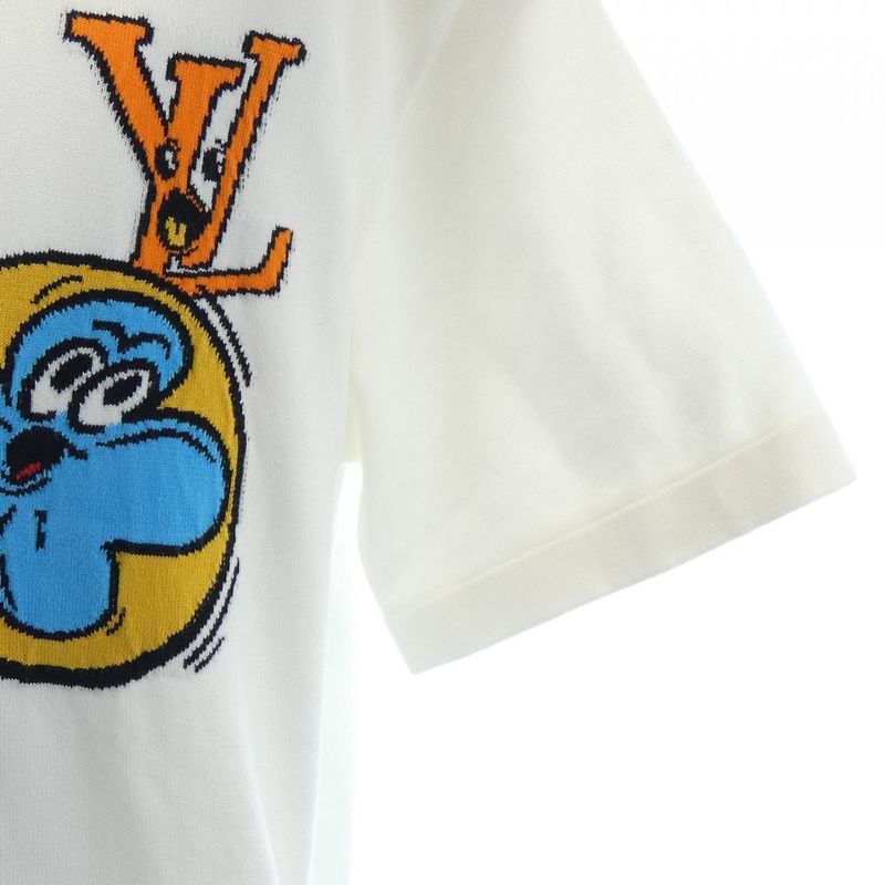 Louis Vuitton Monogram Comics Intarsia Short Sleeve Crew Neck Hon97wha0 Knit