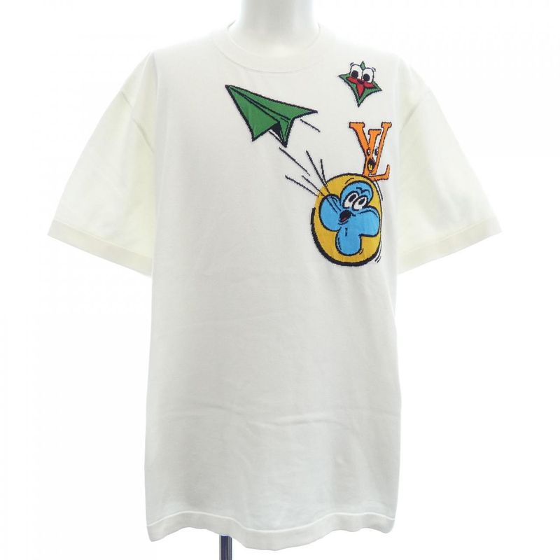 Louis Vuitton Monogram Comics Intarsia Short Sleeve Crew Neck Hon97wha0 Knit