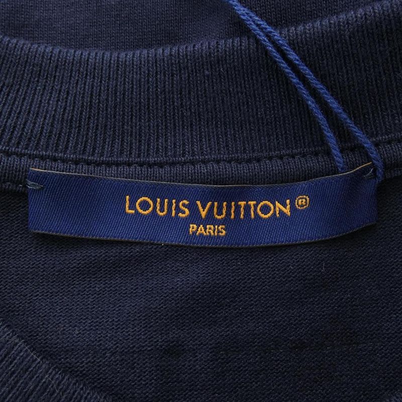 Louis Vuitton Embroidered Signature Cotton T-Shirt Hqy 71 Wnpl