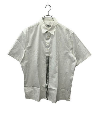 Hermes Short Sleeve Shirt Hermes Pullover Striped Line Men's SIZE 42 (M) Hermes