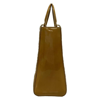 Dior Christian Dior Handbag Lady Dior Large Bag Dark Yellow Leather
