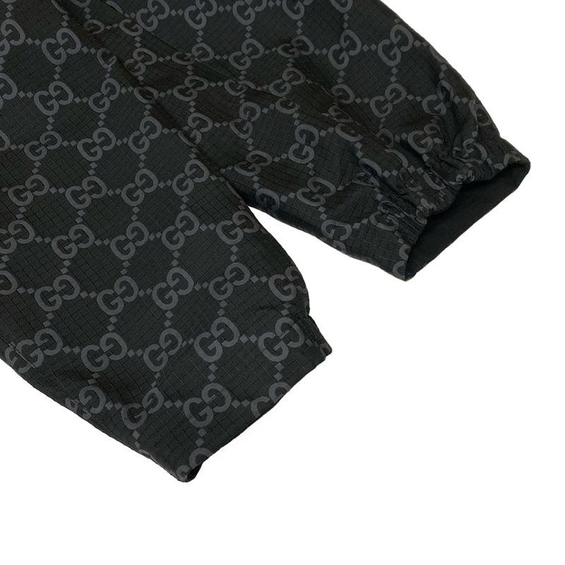 Gucci Blouson Size 44 S Men's GG Ripstop Nylon Reversible Jacket 770276 Black