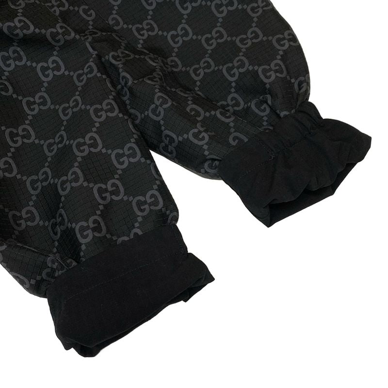 Gucci Blouson Size 44 S Men's GG Ripstop Nylon Reversible Jacket 770276 Black