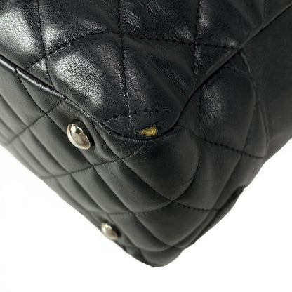 Chanel Shoulder Bag Cambon Line Bow Ring Bag A25171 Black Silver Hardware