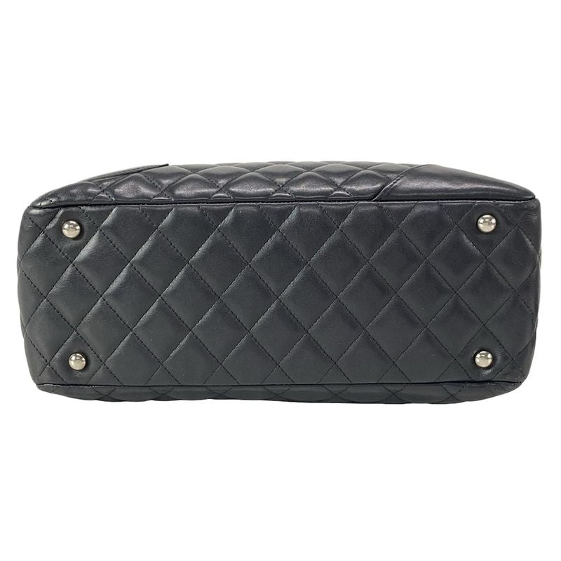 Chanel Shoulder Bag Cambon Line Bow Ring Bag A25171 Black Silver Hardware