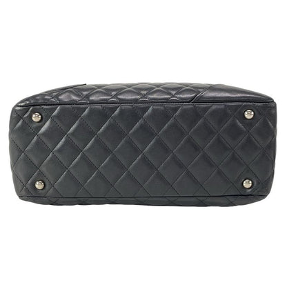 Chanel Shoulder Bag Cambon Line Bow Ring Bag A25171 Black Silver Hardware