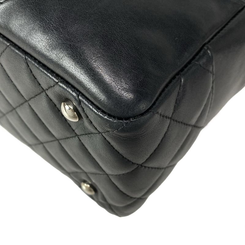 Chanel Shoulder Bag Cambon Line Bow Ring Bag A25171 Black Silver Hardware