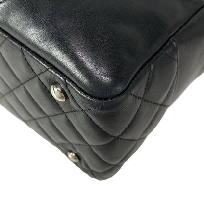 Chanel Shoulder Bag Cambon Line Bow Ring Bag A25171 Black Silver Hardware