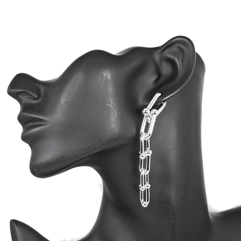 Tiffany & Co Hardware Graduated Link Silver 925 Women's 22.2