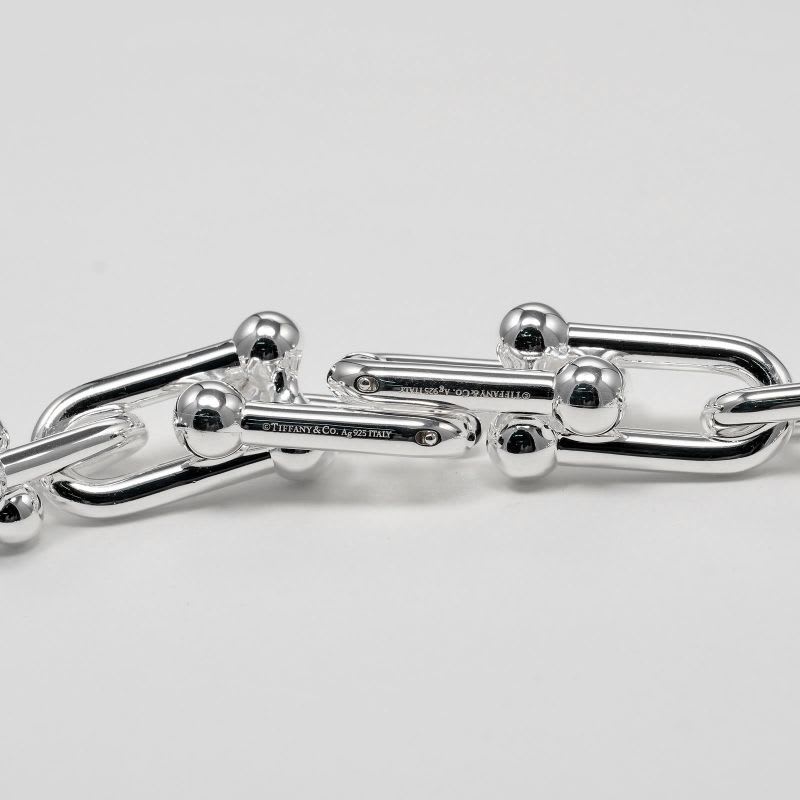 Tiffany & Co Hardware Graduated Link Silver 925 Women's 22.2