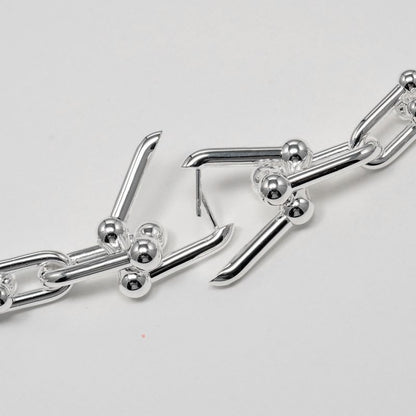 Tiffany & Co Hardware Graduated Link Silver 925 Women's 22.2